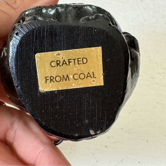 Handmade Crafted from Coal Owl Vintage Figurine Vintage - Picture 9 of 13